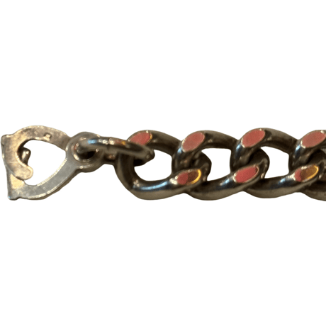VINTAGE　1976　B&S  SILVER ID BRACELET MADE IN UK