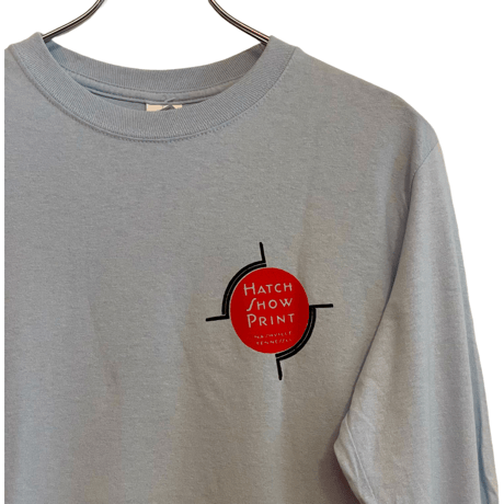 新品　HATCH SHOW PRINT ”PAINT” L/S TSHIRTS BLUE
