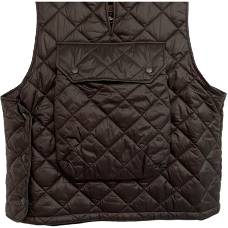 新品　BABOUR QUILTED VEST BLACK