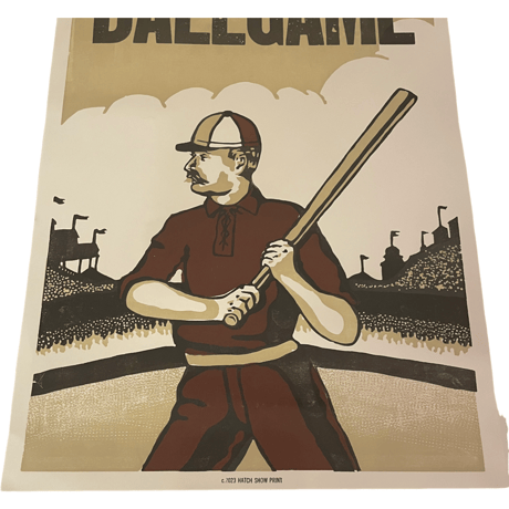 新品　 HATCH SHOW PRINT POSTER ”TAKE ME OUT TO THE BALLGAME”  MADE IN USA
