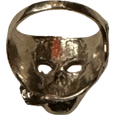 USED SILVER SKULL RING