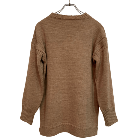 USED VINTAGE GURNSEY WOOLENS  SWEATER ”MADE IN ENGLAND”