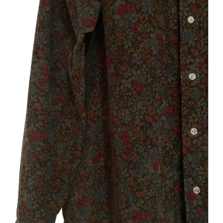 USED POLO RALPH LAUREN FLORAL PRINT CORDUROY BD SHIRTS