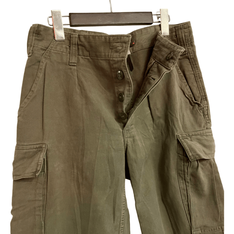 USED GERMANY MOLESKIN TROUSER "CUT OFF" 1989