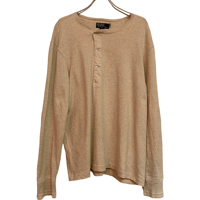 USED  POLO RALPH LAUREN HENLEY NECK KNIT SHIRTS ALPACA BLEND