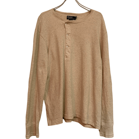 USED  POLO RALPH LAUREN HENLEY NECK KNIT SHIRTS ALPACA BLEND