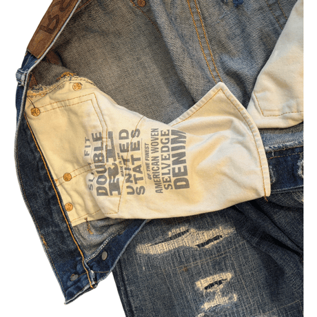 USED DOUBLE RL SLIM FIT DENIM