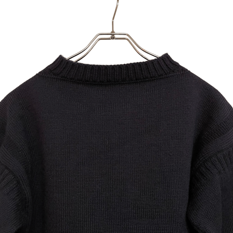 USED VINTAGE GURNSEY WOOLENS  SWEATER ”MADE IN ENGLAND”