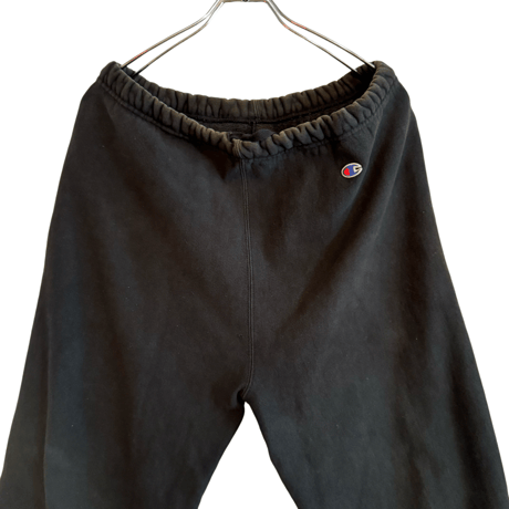 USED 90s CHAMPION REVERSWEAVE ”BLACK” CUT OFF PANTS