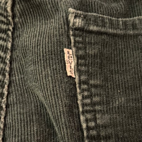 USED 70s LEVI'S 646 CORDUROY PANTS GREEN