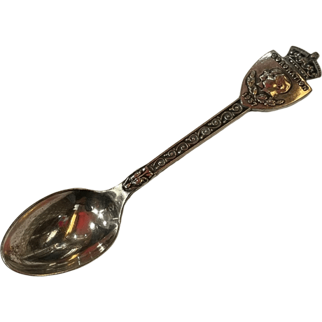 USED ANTIQUE 1937 GEORGE VI CORONATION SPOON MADE IN ENGLAND  #2