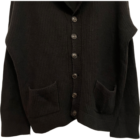 USED RRL ”BLACK SHAWL COLLAR” CARDIGAN  WOOL×CASHMERE MADE IN ITALY SIZE L