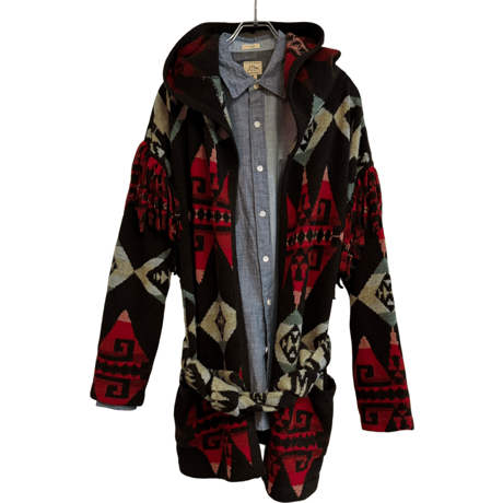 USED POLO RALPH LAUREN   NAITIVE HOOD CARDIGAN