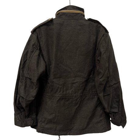 USED  US MILITARY M65 FIELD JACKET S-XS BLACK OVER DYED