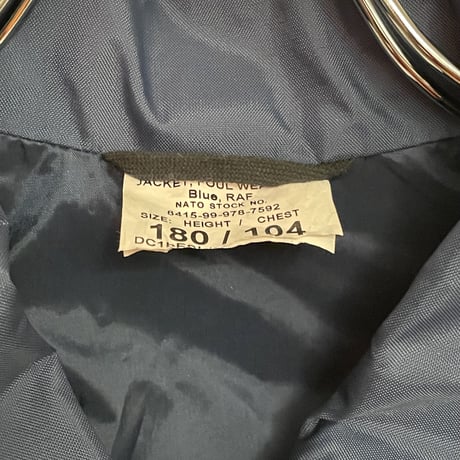 DEAD STOCK RAF(UK Royal Air Force)FOUL WEATHER JACKET