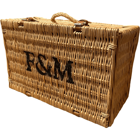 USED ” Fortnum&mason  ”TRUNK BASKET MADE IN UK