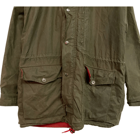 USED VINTAGE MADE IN USA  POLO RALPH LAUREN WAXED COTTON HOOD JACKET