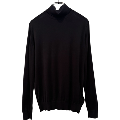 新品　JOHN SMEDLEY TURTLENECK KNIT NAVY  100% SEAISLAND COTTON  "MADE IN ENGLAND"