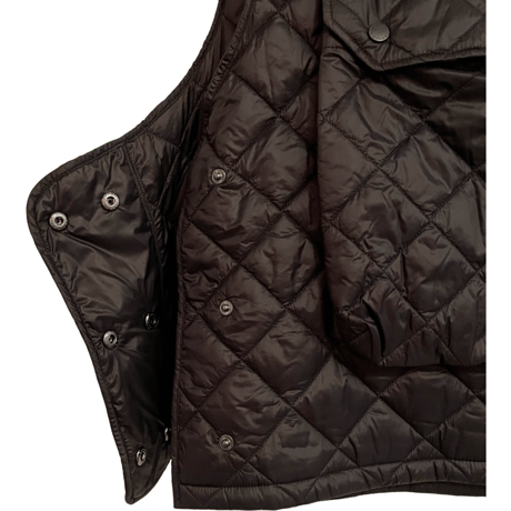 新品　BABOUR QUILTED VEST BLACK