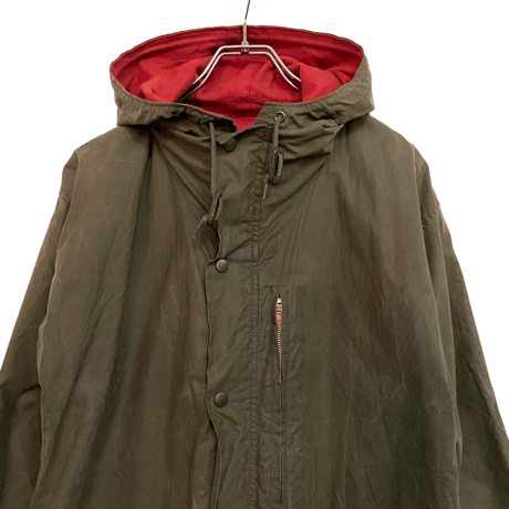 USED VINTAGE MADE IN USA  POLO RALPH LAUREN WAXED COTTON HOOD JACKET