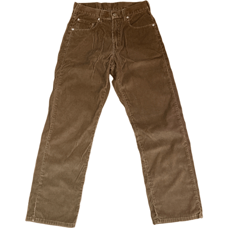 USED US Levi's 569 BROWN CORDUROY