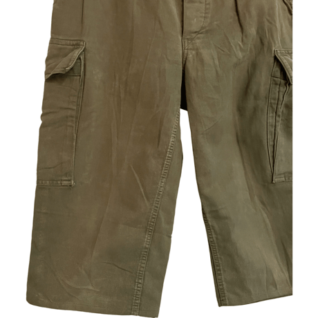 USED GERMANY MOLESKIN TROUSER "CUT OFF" 1989