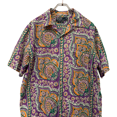 USED VINTAGE   POLO RALPH LAUREN S/S OPEN COLLAR SHIRTS