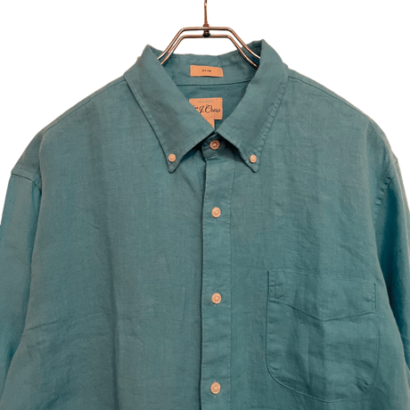 新品　J CREW IRISH LINEN BD SHIRTS"BAIRD McNUTT"