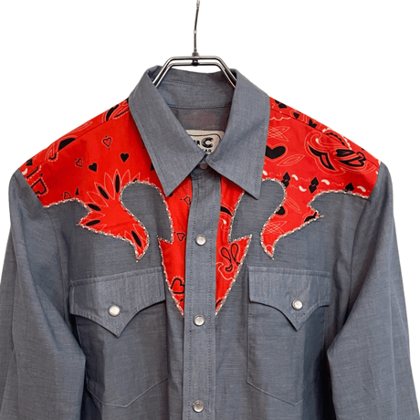 新品　H BAR C CHAMBRAY WESTERN SHIRTS
