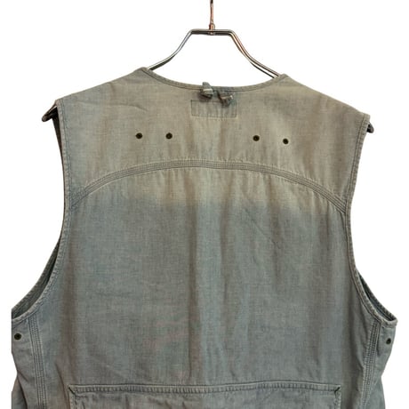 USED POLO RALPH LAUREN  CHAMBRAY SAFARI VEST