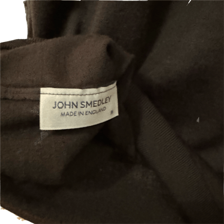 新品　JOHN SMEDLEY MOCNECK KNIT   100% MERINO WOOL  "MADE IN ENGLAND"