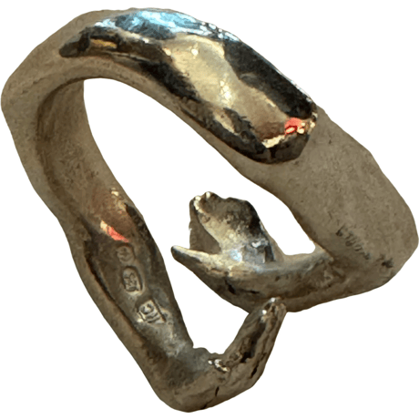 新品　NEW STERLING SILVER  ”HUG” RING #1