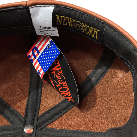 新品　NEW YORK HAT LEATHER SPITFIRE CASQUETTE MADE IN USA