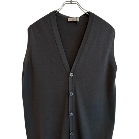 新品　JOHN SMEDLEY  WOOL WAIST COAT  "MADE IN ENGLAND"