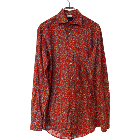 USED RALPH LAUREN PURPLE LABEL FLORAL SHIRTS MADE IN ITALY