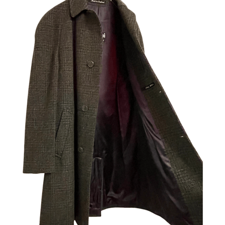 USED VINTAGE BALCOLLAR TWEED COAT ”100%PURE WOOL” MADE IN ENGLAND