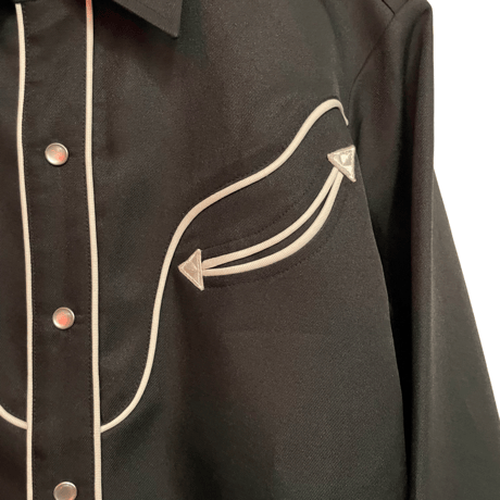 新品　H BAR C BLACK WESTERN SHIRTS MADE IN USA