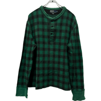 USED  POLO RALPH LAUREN HENLEY NECK SHIRTS ALPACA BLEND