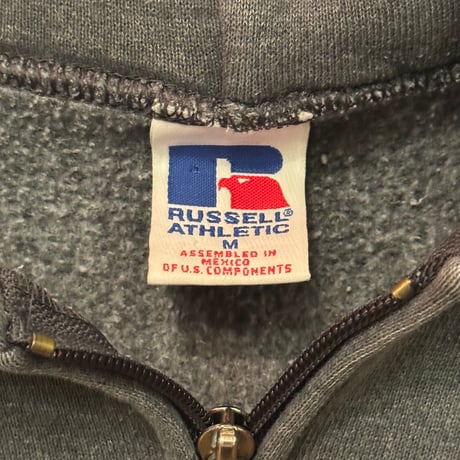 USED 90S RUSSELL ATHELETIC FUUZIP HOODIE