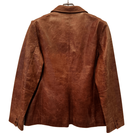 USED OLD GAP LEATHER TAILORED JACKET