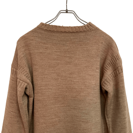 USED VINTAGE GURNSEY WOOLENS  SWEATER ”MADE IN ENGLAND”