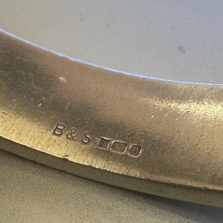 VINTAGE　1976　B&S  SILVER ID BRACELET MADE IN UK