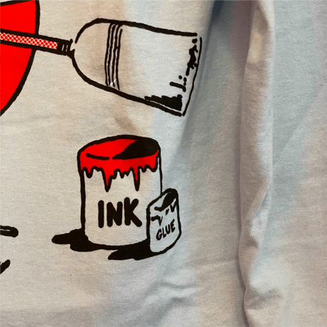 新品　HATCH SHOW PRINT ”PAINT” L/S TSHIRTS BLUE