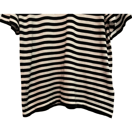 新品　JOHN SMEDLEY S/S  CREWNECK STRIPED KNIT   100% SEA ISLAND COTTON  "MADE IN ENGLAND"