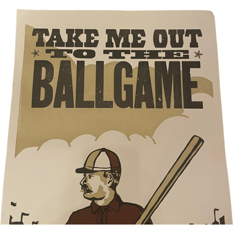 新品　 HATCH SHOW PRINT POSTER ”TAKE ME OUT TO THE BALLGAME”  MADE IN USA