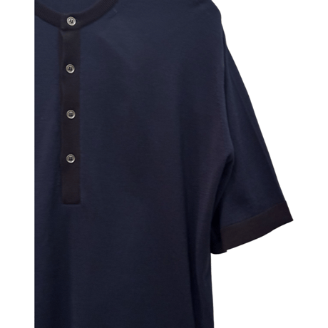 新品　JOHN SMEDLEY S/S  HENLEYNECK  KNIT   100% SEA ISLAND COTTON  "MADE IN ENGLAND"
