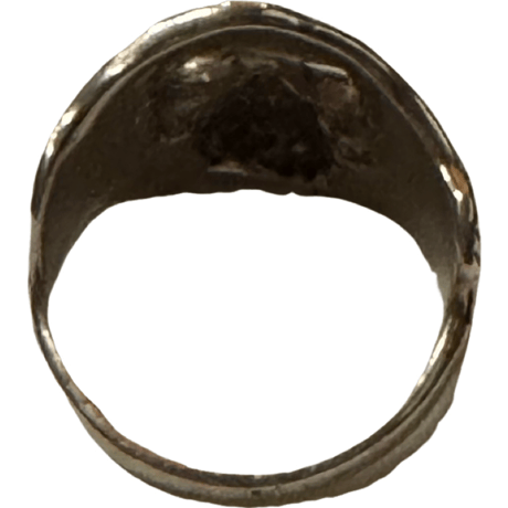 USED SILVER SKULL RING