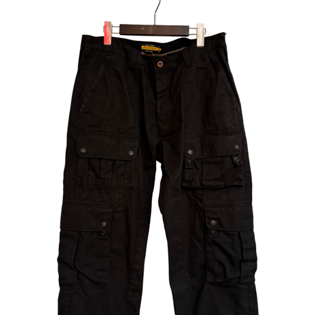 USED POLO RUGBY BLACK HEAVY WEIGHT CANVAS BUSH PANTS