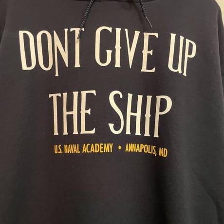 新品　USNA”Don't give up the ship" CHAMPION HOODIE