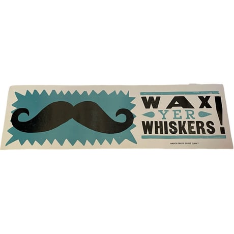 新品　 HATCH SHOW PRINT POSTER ”WAX WHISKERS”  MADE IN USA